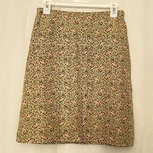 J-Crew Floral Print Skirt